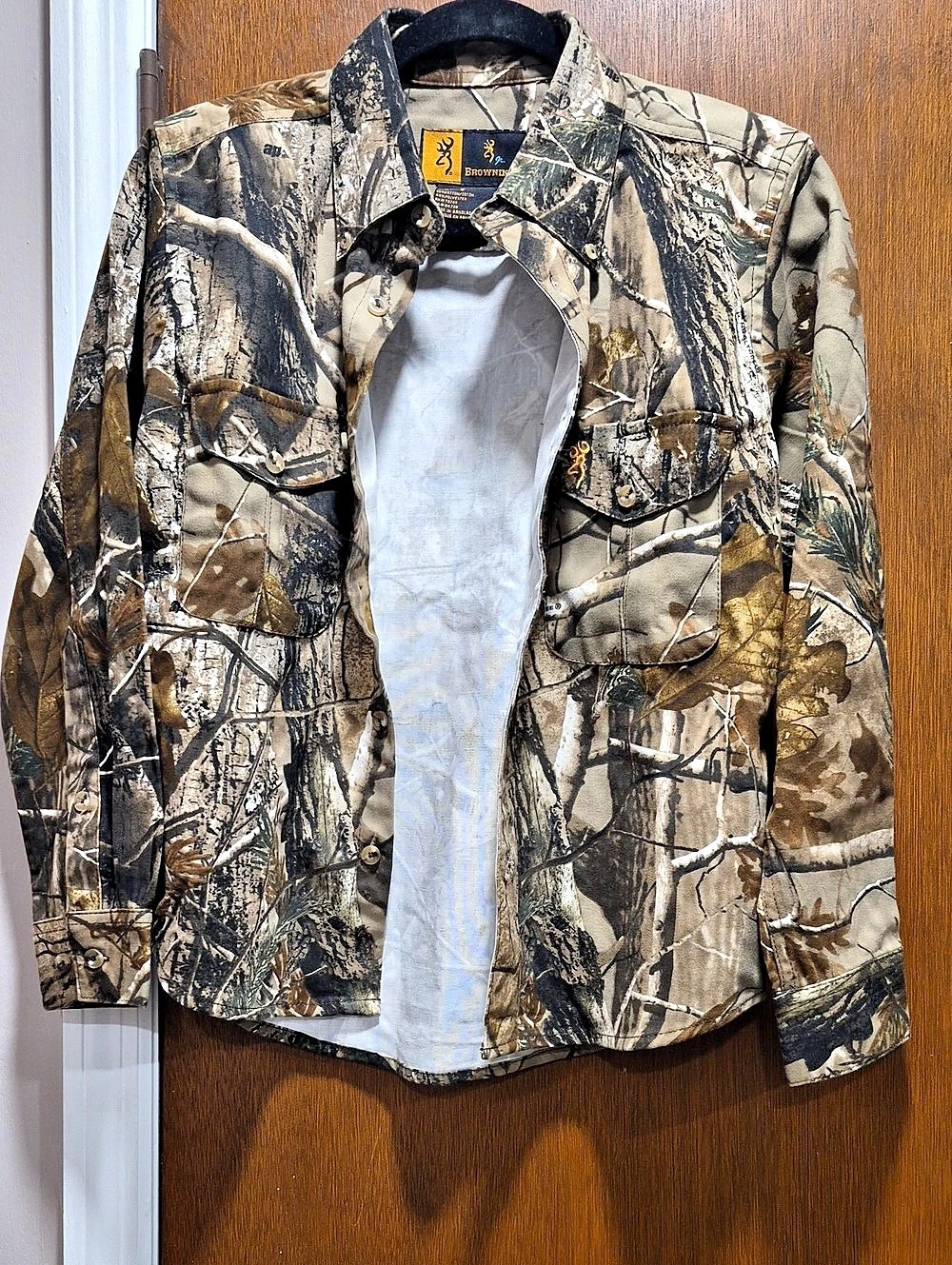 Browning Camo Long Sleeve Button Down Shirt ' Large